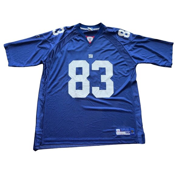 Moss #83 New York Giants MOSS Sinorice On-Field Jersey Reebok NFL Equipment - Picture 1 of 8
